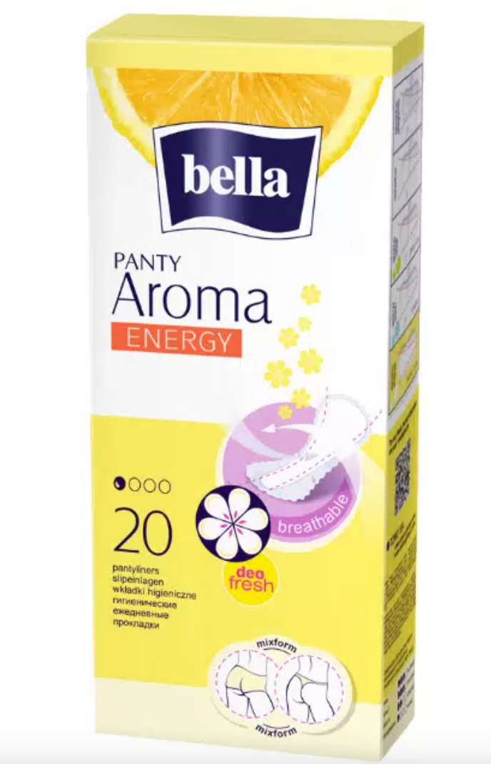 фото упаковки Bella Panty Aroma Energy прокладки ежедневные