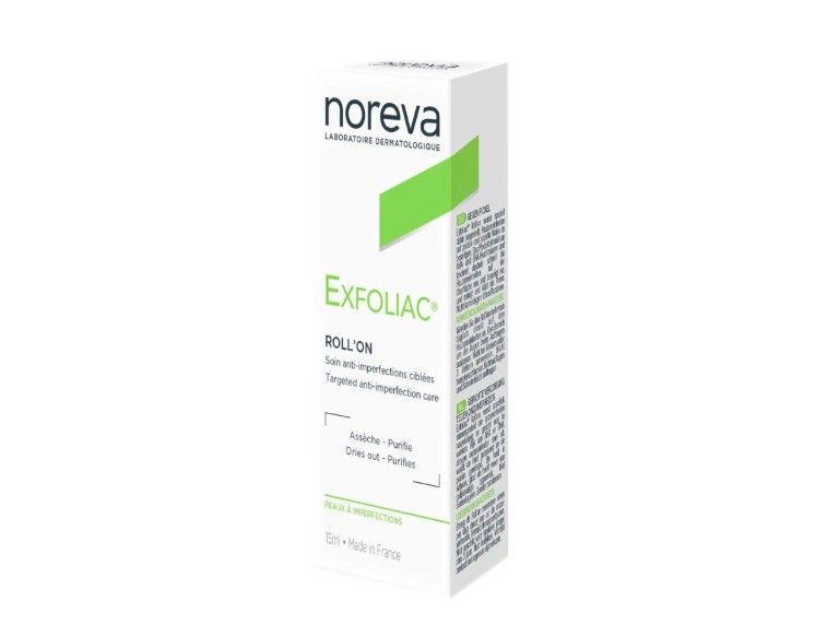 фото упаковки Noreva Exfoliac Карандаш роликовый локального действия, карандаш, 5 мл, 1 шт. фото упаковки Noreva Exfoliac Карандаш роликовый локального действия