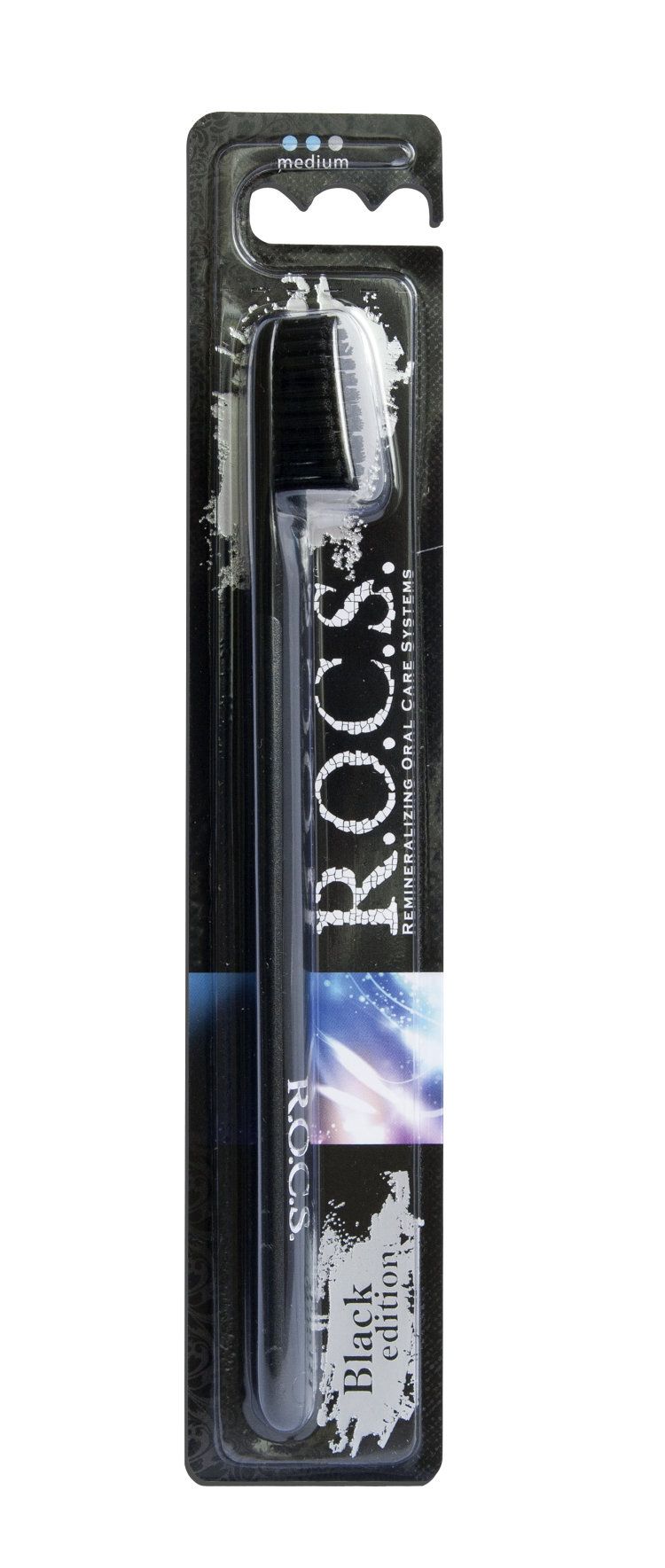 фото упаковки ROCS Зубная щетка Black edition classic