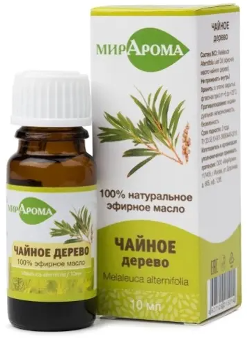 фото упаковки МирАрома эфирное масло Чайное дерево