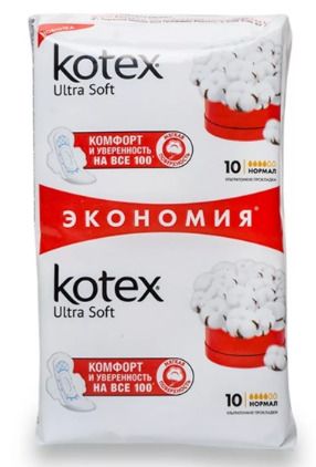 фото упаковки Kotex ultra soft прокладки женские гигиенические