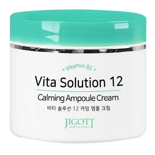 фото упаковки Jigott Vita Solution 12 Ампульный крем для лица успокаивающий