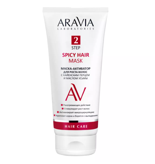 фото упаковки Aravia Laboratories Spicy Hair Mask Маска-активатор для роста волос