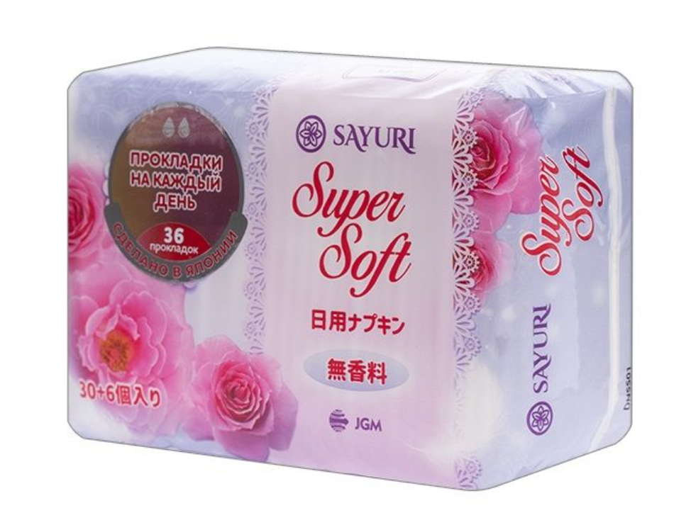 фото упаковки Sayuri Super Soft Прокладки ежедневные гигиенические
