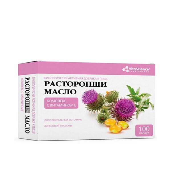 фото упаковки Vitascience Расторопши масло с витамином Е