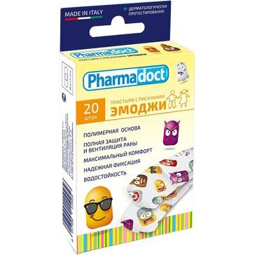фото упаковки Pharmadoct Пластырь защитный на полимерной основе Эмоджи