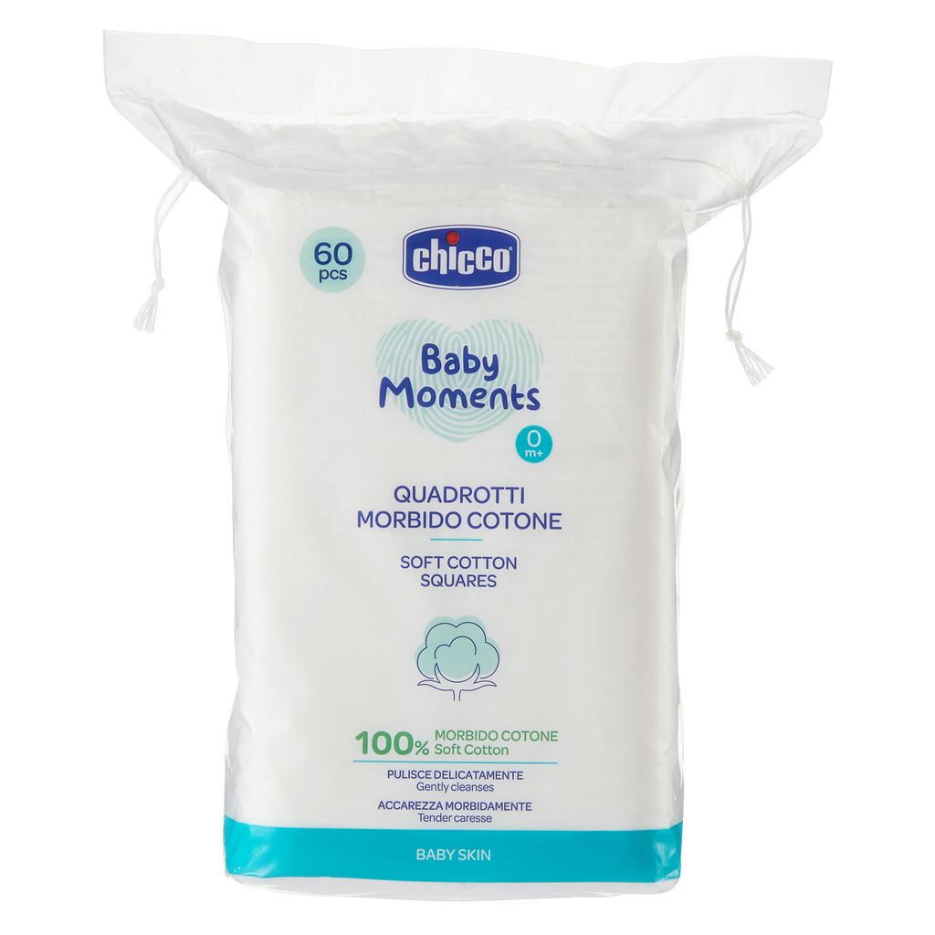 фото упаковки Chicco Baby moments Диски ватные для детей