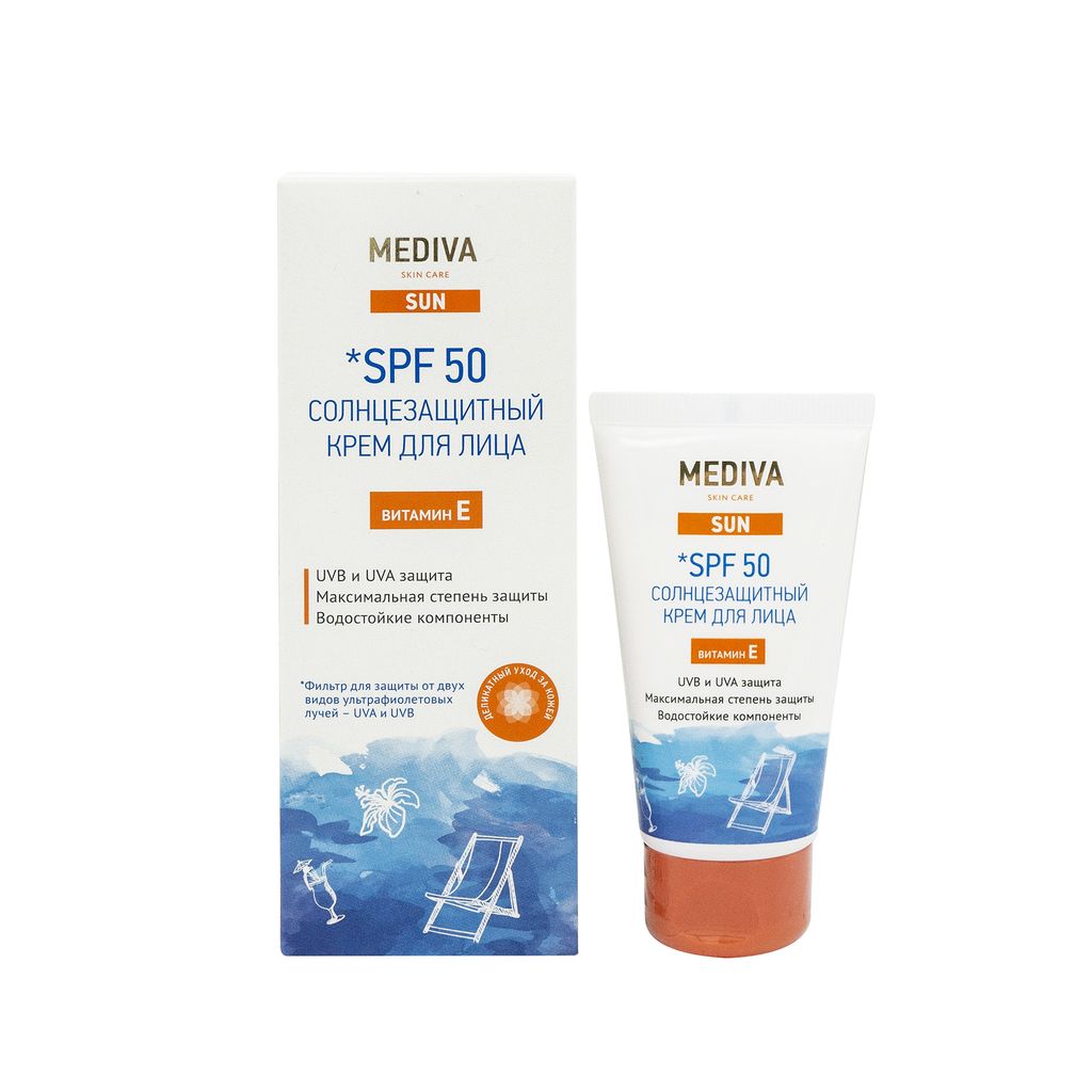фото упаковки Mediva Sun Солнцезащитный крем для лица