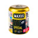Maxus Special Презервативы ребристые с точками, презерватив, 15 шт.