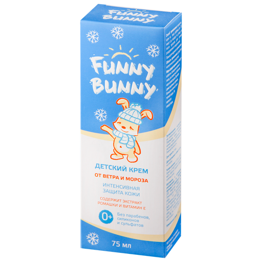 Funny Bunny Крем для лица детский от ветра и мороза, 75 мл, 1 шт.