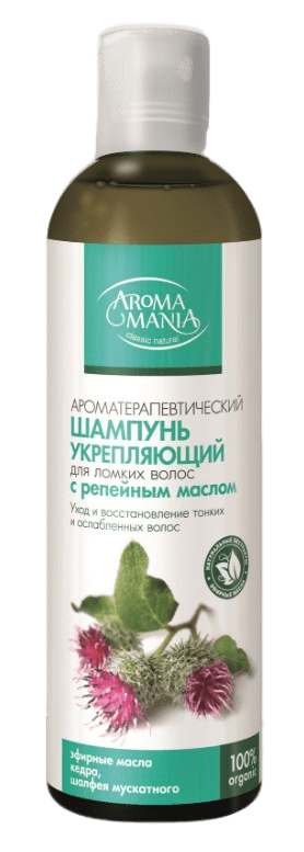 Aroma Mania Шампунь для волос, с репейным маслом, шампунь, 250 мл, 1 шт.