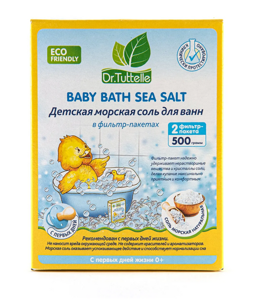 Dr. Tuttelle Соль для ванн морская натуральная, соль для ванн, 500 г, 1 шт.