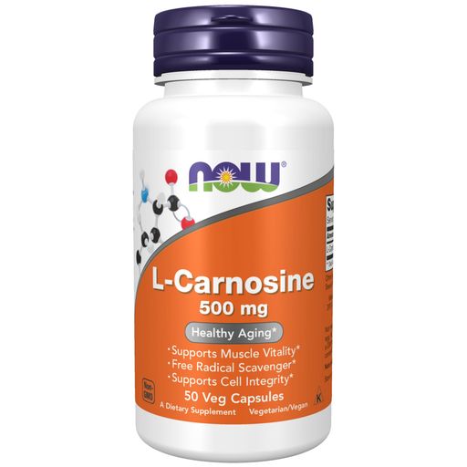 Now L-Carnosine L-Карнозин, 500 мг, капсулы, 50 шт.