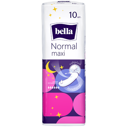 Bella Normal Maxi Прокладки, прокладки гигиенические, 10 шт.