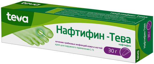 Нафтифин-Тева, 1%, крем для наружного применения, 30 г, 1 шт.