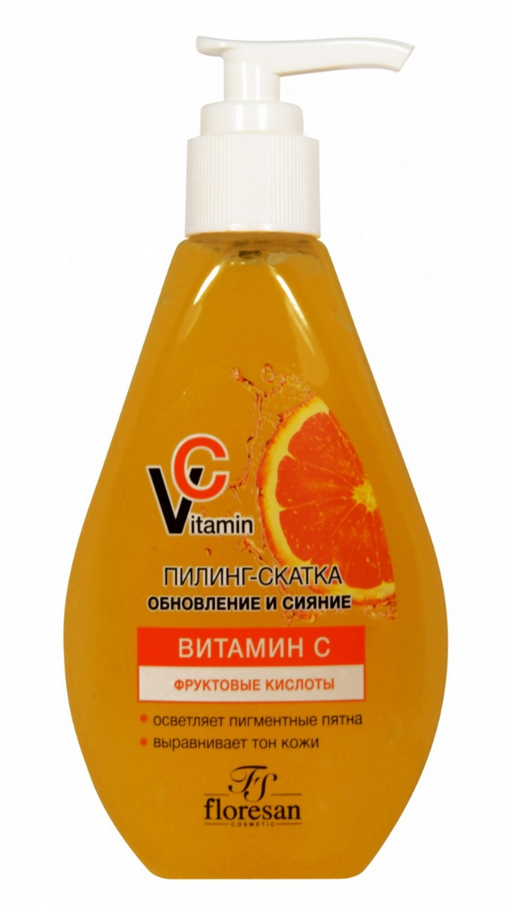 Floresan Витамин С пилинг-скатка обновление и сияние, арт Ф-675, пилинг-скатка, с фруктовыми кислотами, 150 мл, 1 шт.