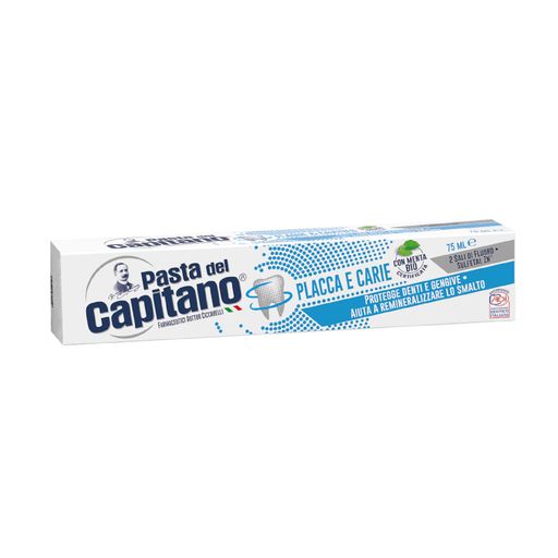 Pasta del Capitano Паста зубная против налета и кариеса, паста зубная, 75 мл, 1 шт.