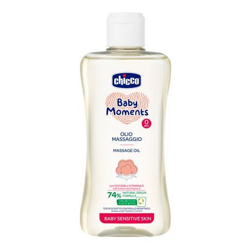 Chicco Baby moments Масло массажное, для детей с рождения, масло, 200 мл, 1 шт.