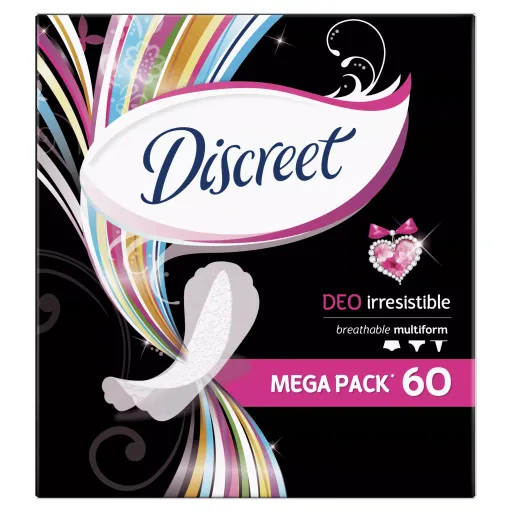 Discreet Deo Irresistible Multiform прокладки ежедневные, прокладки гигиенические, 60 шт.