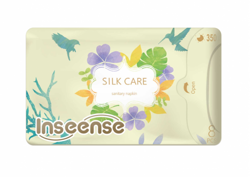Inseense Silk Care Прокладки гигиенические ночные плюс, 7 капель, прокладки гигиенические, 8 шт.