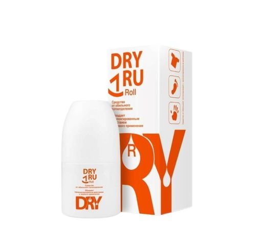 Dry Ru Roll средство от обильного потоотделения с пролонгированным действием, 50 мл, 1 шт.